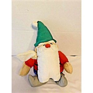 VINTAGE J.S. INTERNATIONAL CHRISTMAS SITTING SANTA PUFFALUMP PLUSH 16" EXCELLENT